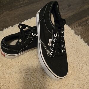 Vans Kids Black and White Sneakers